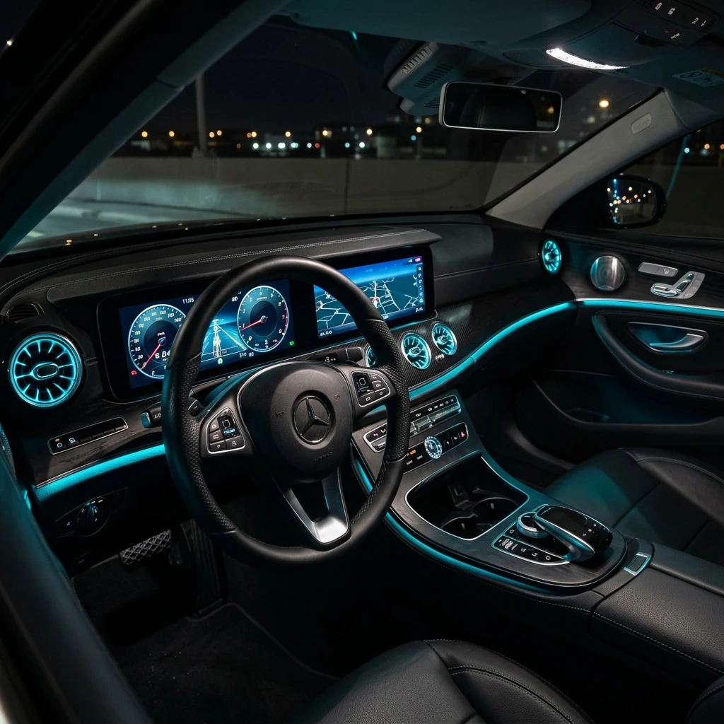 Mercedes E Serisi W213 Işıklı Ön Havalandırma Kapakları (Airvent)